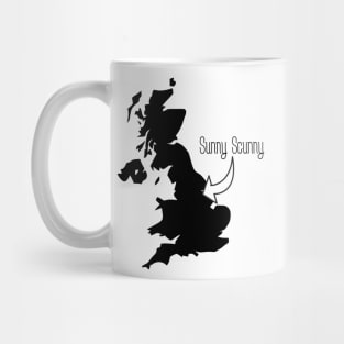 Sunny Scunny Map Mug